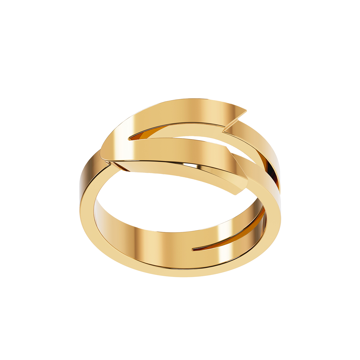 Bague Arrow Grand Modèle Or Jaune