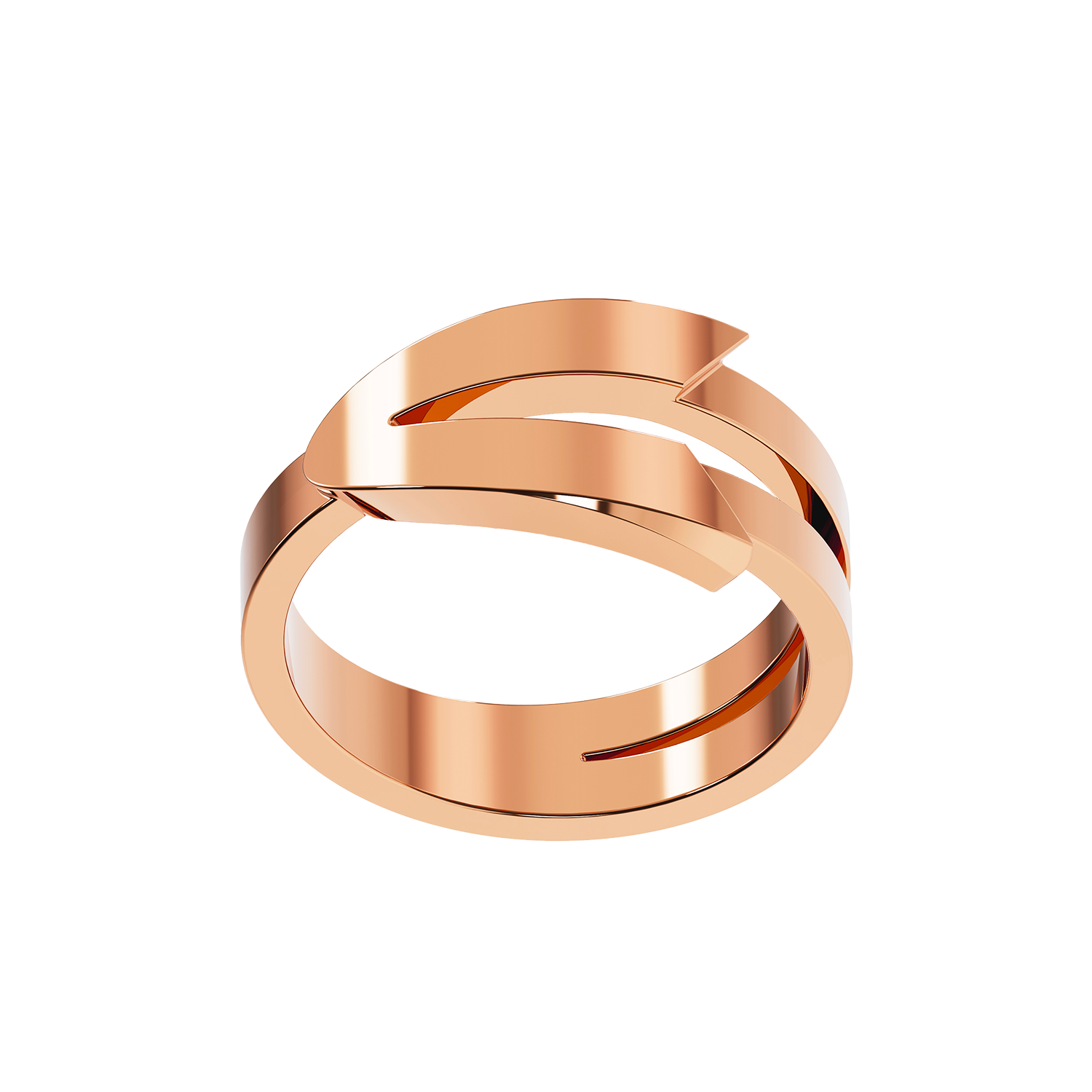 Bague Arrow Grand Modèle Or Rose