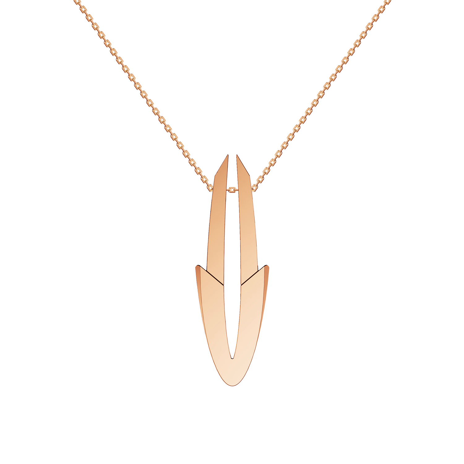 Pendentif Arrow Grand Modèle Or Rose