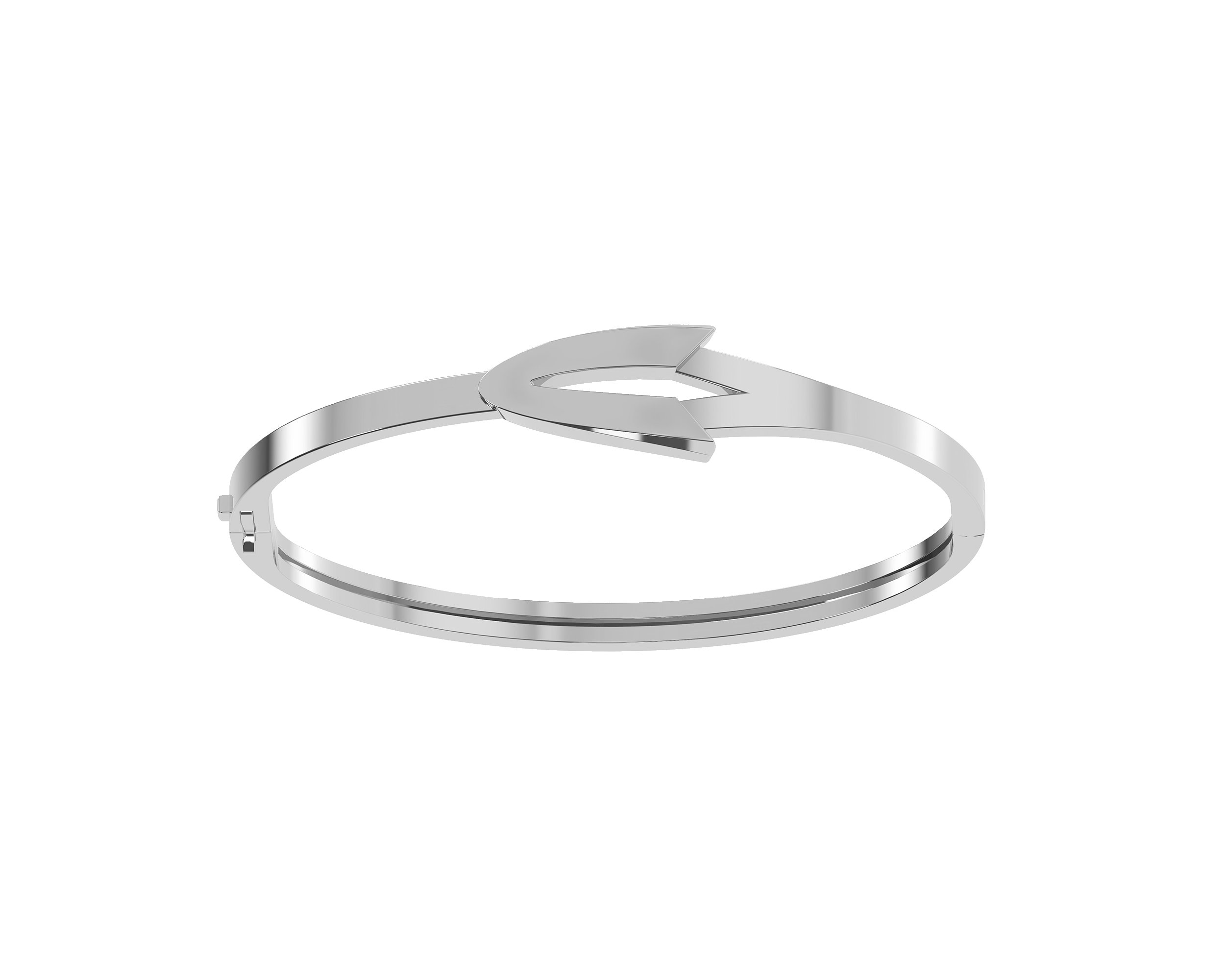 Bracelet Arrow Grand Modèle Or Blanc